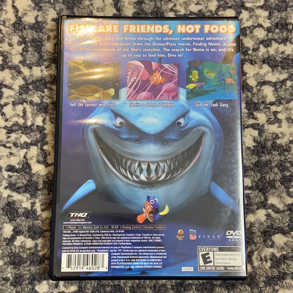 Play Station 2 Pixar Finding Nemo Greatest Hits